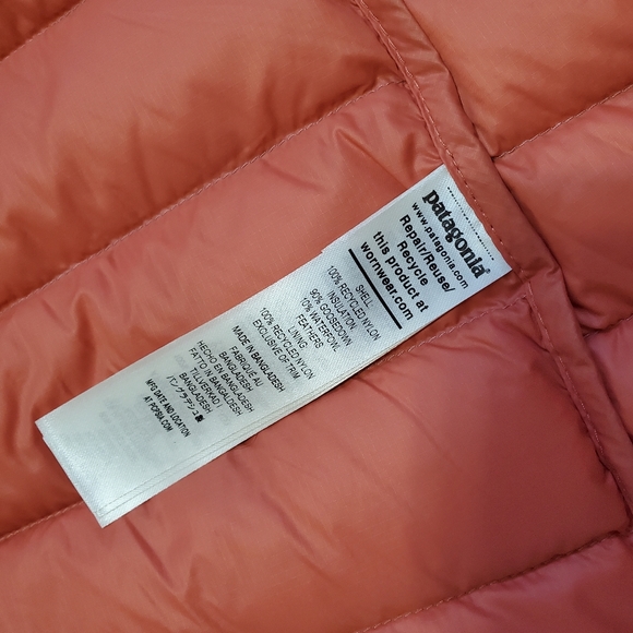 Patagonia Women's Down Sweater Puffer Jacket XXL Evening Mauve NEW - Picture 10 of 11